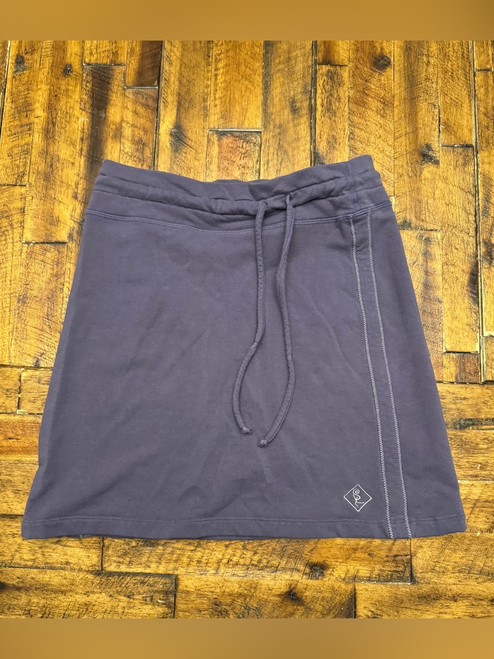 Casual Drawstring Mini Skirt - purple